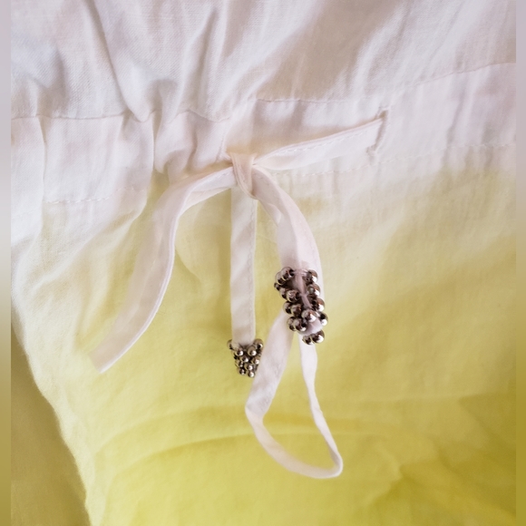 Nurture silver beaded blue and yellow cotton tunic size medium - Picture 4 of 9